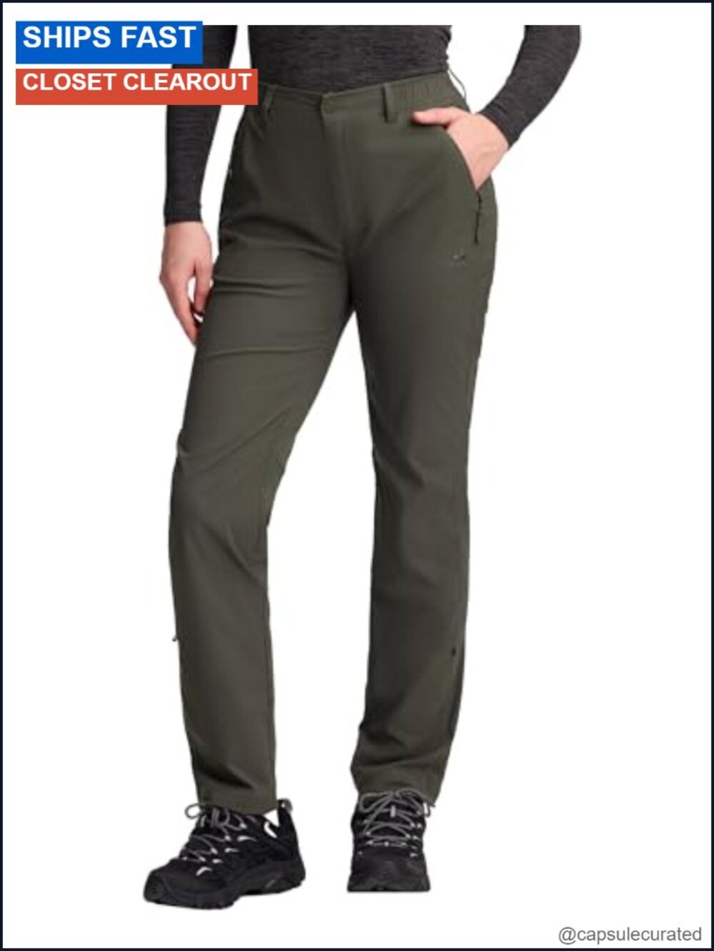 Women's Hiking Cargo Pants - Nylon Quick Dry Stretch